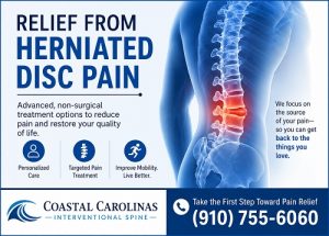 herniated disc pain in North Myrtle Beach SC